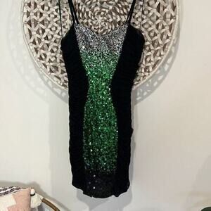 FAVIANA SHORT RUCHED JERSEY DRESS 7061 size 8 NWT